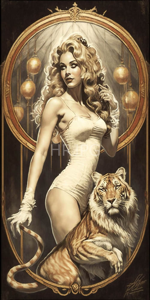 art deco glamour blonde woman in tight white dress