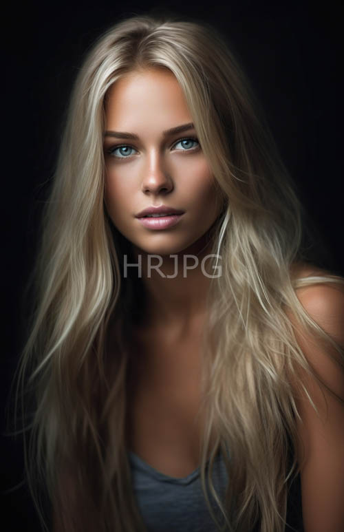 gray tank tops clothe blonde women with steadfast gazes