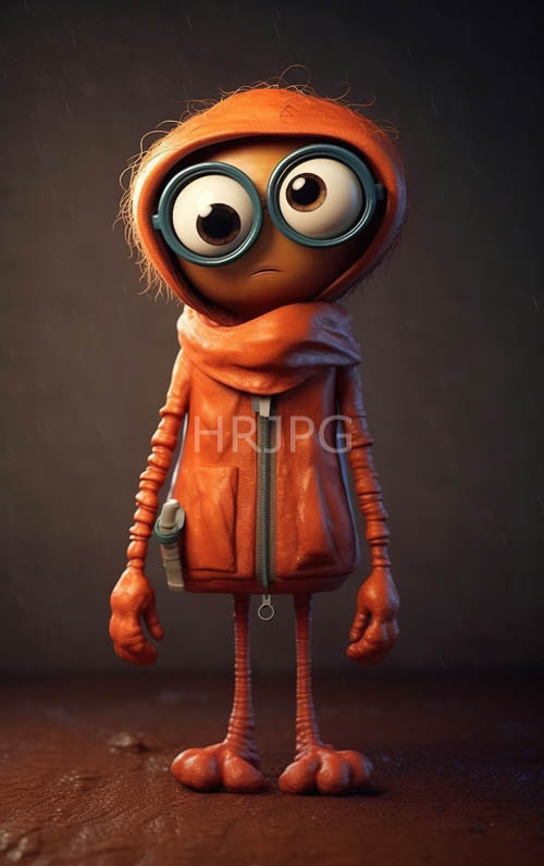 blue glasses fit orange skinned alien characters in robes