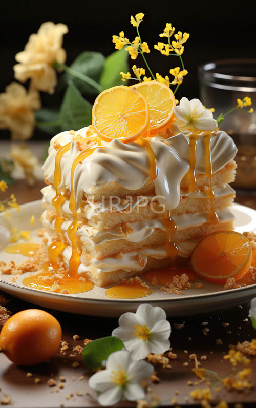 elegant layered lemon cake