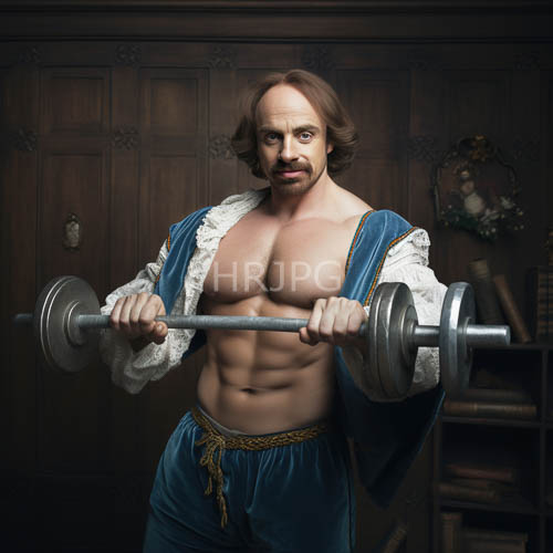 chiseled chest in open blue velvet shirt
