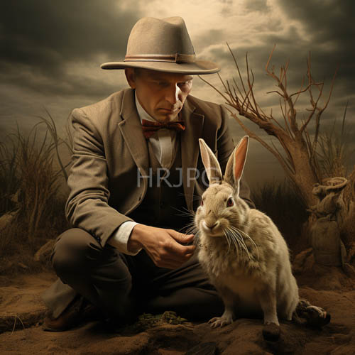 red bow tie and rabbit ear touch