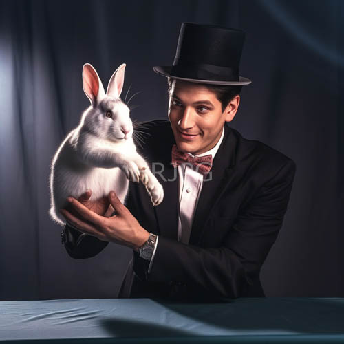 pure white rabbit and red bow tie tuxedo