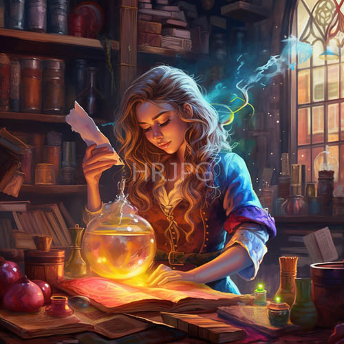 blonde scholar pores over illuminated texts intently tonight