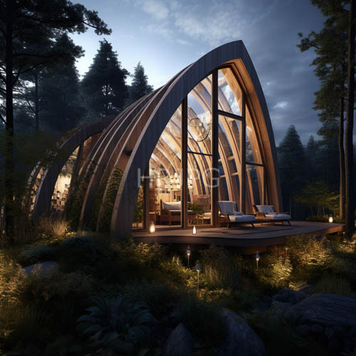 spacious wooden decks define modern a frame forest cabins