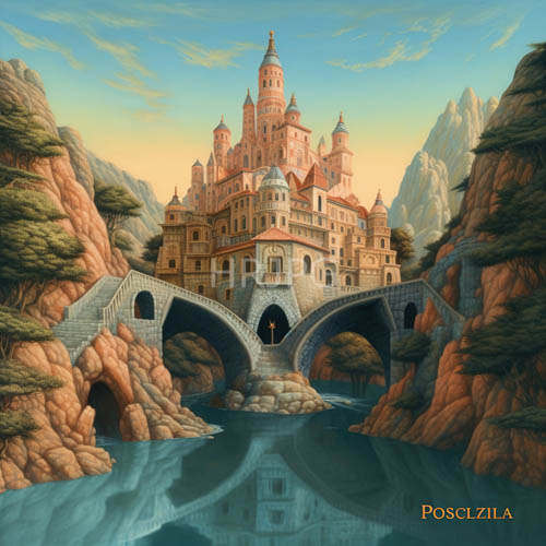 medieval spires crown fairy tale fortress above cliffs