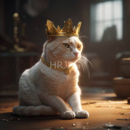 regal orange white cats sit on sunlit floors