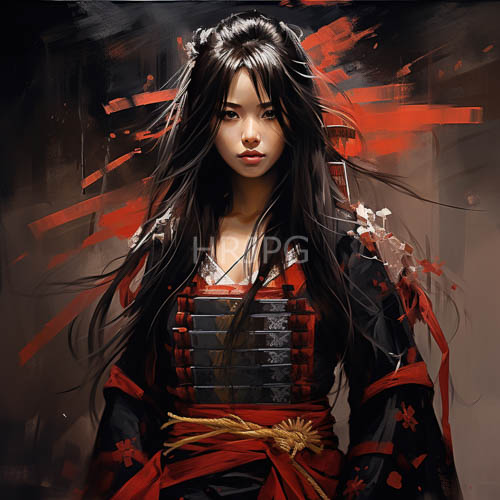 dynamic warrior women wear red black armor suits
