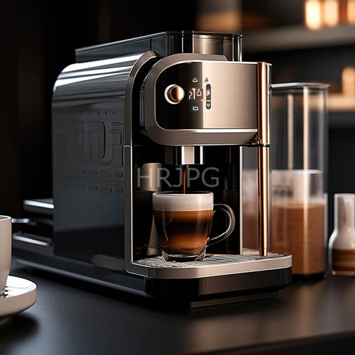 stainless steel espresso machines dispense frothy crema lattes