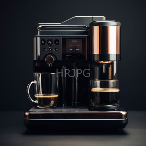 modern sleek espresso machines frame dual glass cups