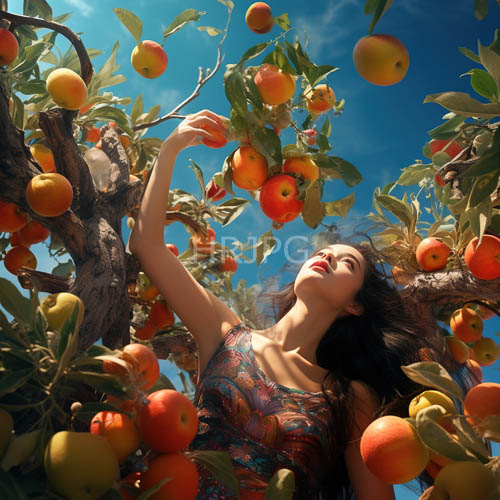 wild growing orange trees provide vibrant fruit filled backdrops
