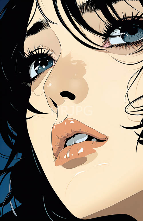 High Resolution: Close Up Views Focus On Anime Feminine Faces download. | HRJPG.com