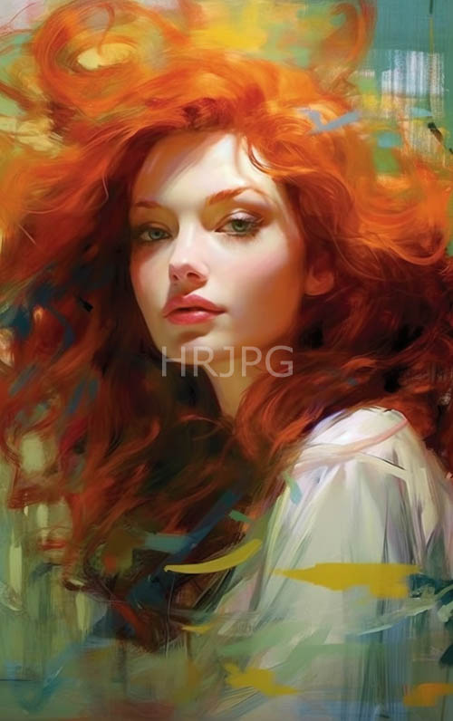 surrounding ethereal women wild red manes exude allure