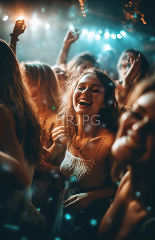 High Resolution: Nightclub Scenes Capture Energetic Dancing Under Blue Lights download. | HRJPG.com