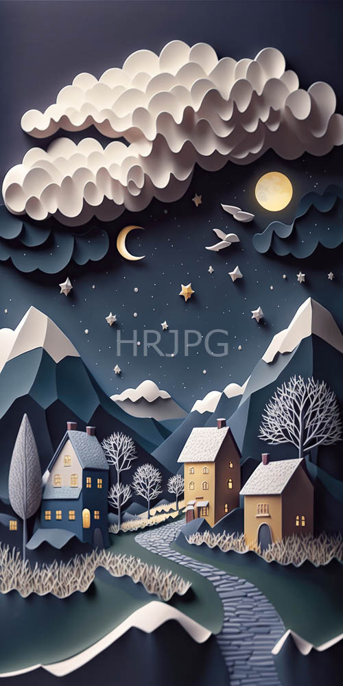 cobblestone paths wind through snowy villages portrayed nightly daily