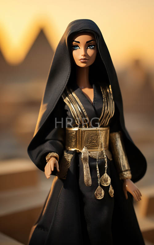 african american dolls wear traditional black robes daily