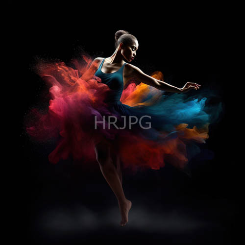 midair leaps freeze motion against a solid dark black backdrop