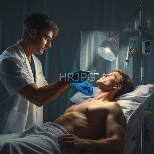 High Resolution: Dim fluorescent ceiling tubes cast greenish shadows over hospital bed frames download. | HRJPG.com