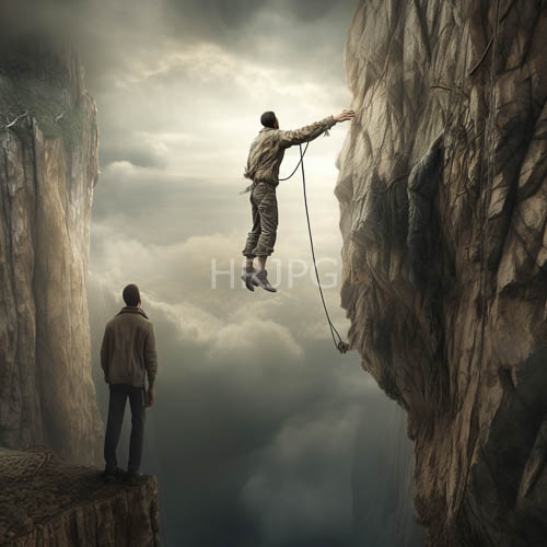 mountainous terrain rock climbing midair ropes rugged vertical landscapes