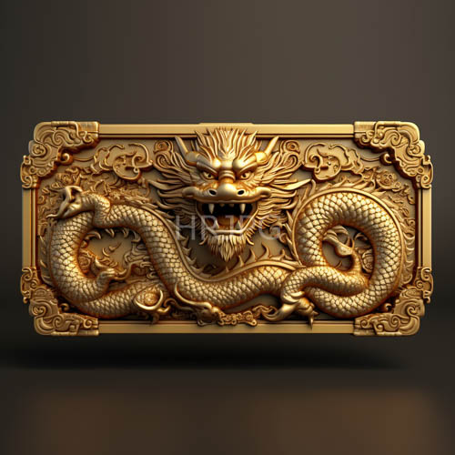 High Resolution: Golden dragon heads frame a carved lion face on metal boxes download. | HRJPG.com