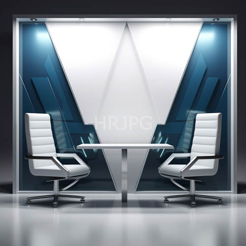 High Resolution: Angular Modern Conference Space with Geometric Panels and HighGloss Surfaces download. | HRJPG.com