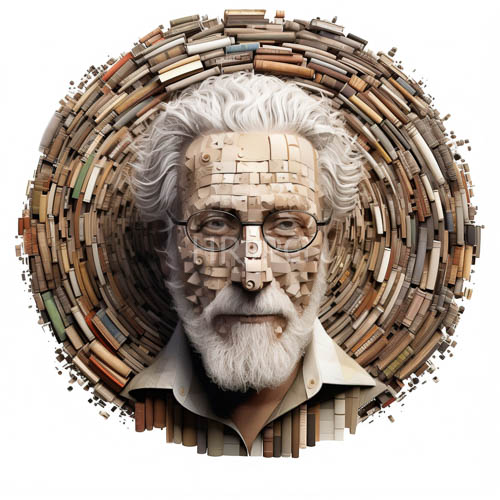 intricate mosaic tiles form facial features within a precise circular arrangement
