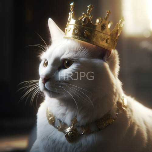 medieval feline majesty surrounded by regal splendor in ancient castle setting with ambient light