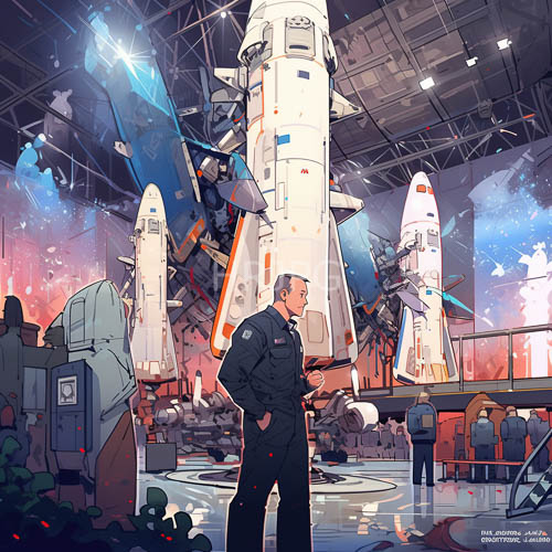 historical spacecraft hulls rest inside polished aerospace museum display halls