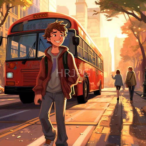 city streets embody urban optimism with vibrant commute scenes