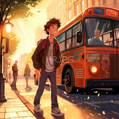 High Resolution: Animated City at Sunrise with Morning Ambition and Urban Dreams download. | HRJPG.com