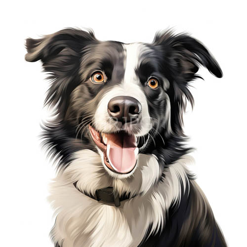 border collie captures striking markings and intelligent eyes