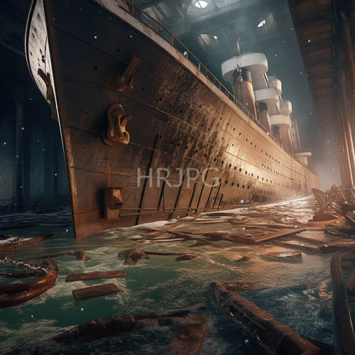 industrial shipyard abandonment exposed through fading industrial texture and ancient oceanic setting
