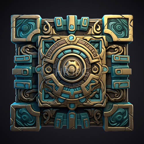 ancient metallic artifacts showcasing intricate circular patterns amidst somber muted tones