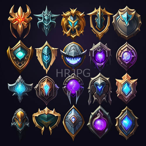 fantasy shields showcase ornate gemcentered defensive designs in deep muted colors