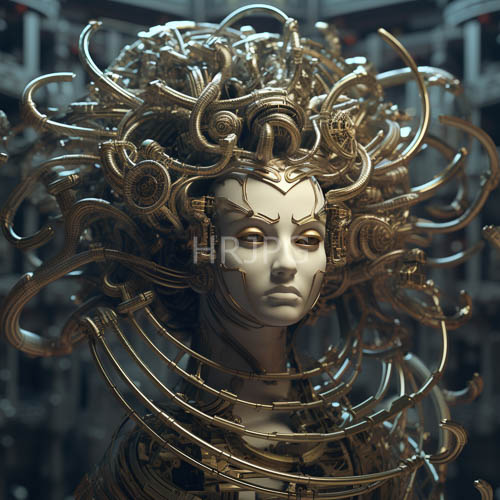 High Resolution: Mechanical Complexity Meets Human Delicacy in Elaborate Steampunk Headdresses download. | HRJPG.com