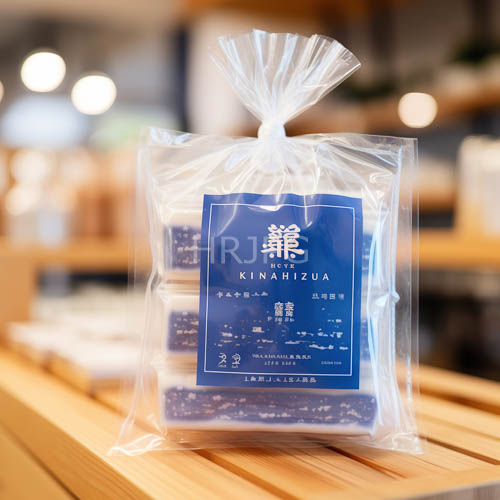 High Resolution: Café Setting with BlueLabeled Kinamizu Rice Crackers on Wooden Table download. | HRJPG.com
