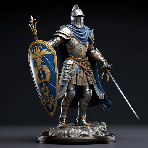 High Resolution: Medieval Knights Display Intricate Armor and HighFantasy Design in a Darkened Setting download. | HRJPG.com