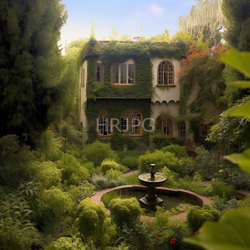ivycovered mansions rise two stories tall amidst lush gardens and arched windows