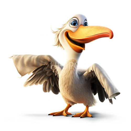 ducks with vibrant blue eyes and orange beaks set against minimalist backgrounds