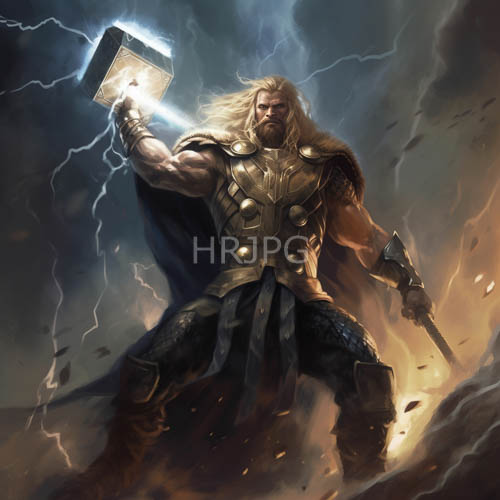 ancient norse warrior depicts fierce battle legend amidst dark stormy skies