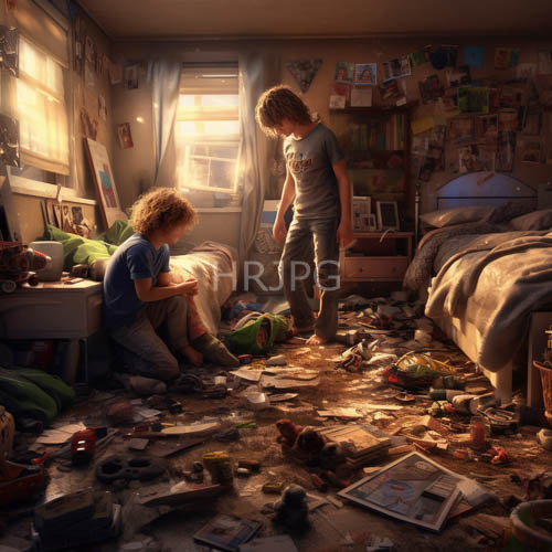 curlyhaired boys relax on cluttered sundrenched surfaces in childhood archives
