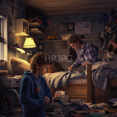 childhood sanctuaries frayed edges of shared labor amidst scattered toys