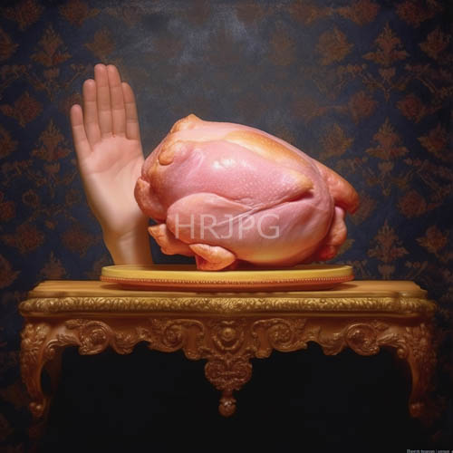 roasted turkeys sit on goldleaf table settings in grand dining halls