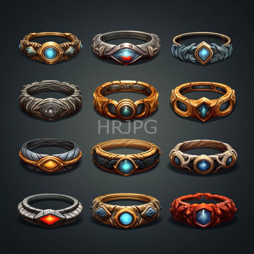 fantasystyle rings with engraved metallic bands and natureinspired textures unveiled