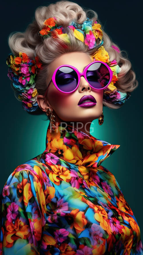 framing the gaze pink sunglasses contrast against a dark green backdrop