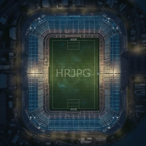 aerial perspectives show a modern stadium organizing concentric rows of seats