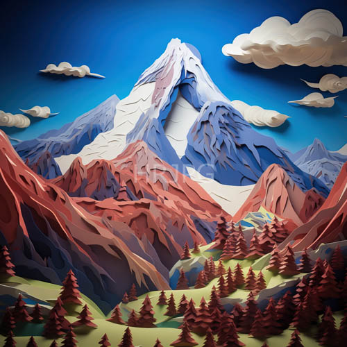 High Resolution: Angular Peaks Ascend Through Pristine Snowcapped Summits Against Deep Azure Skies download. | HRJPG.com
