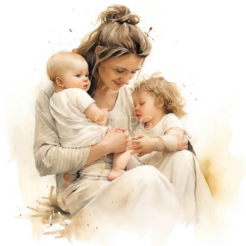 family intimacy in airy whites swirls with motherly love and baby boys first moments in cozy cradle