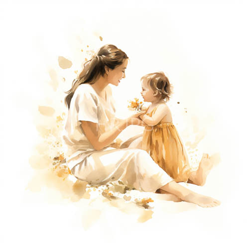 floral blooms evoke innocence in a serene countryside setting amidst gentle morning hues