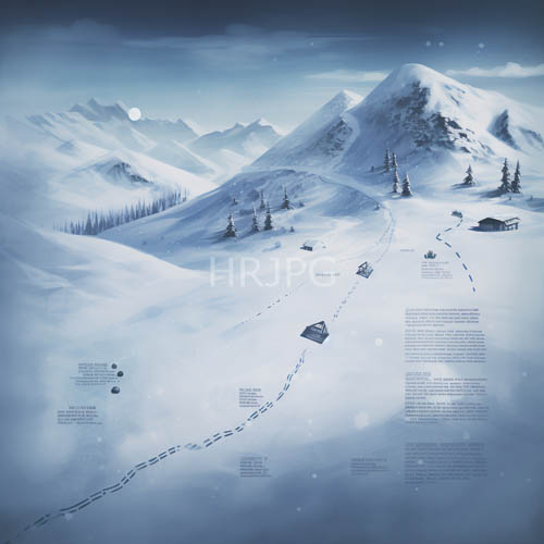 mountain landscape twilight ephemeral snowcovered peaks reflecting ethereal luminous glow